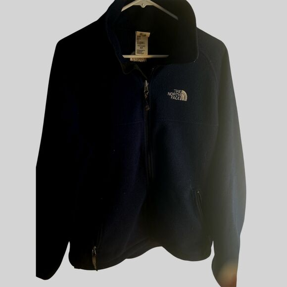 The North Face Jacket Men's size S/P Blue Full zip Fleece - Picture 2 of 4